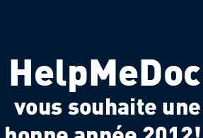 HelpMeDoc vous souhaites une bonne année 2012